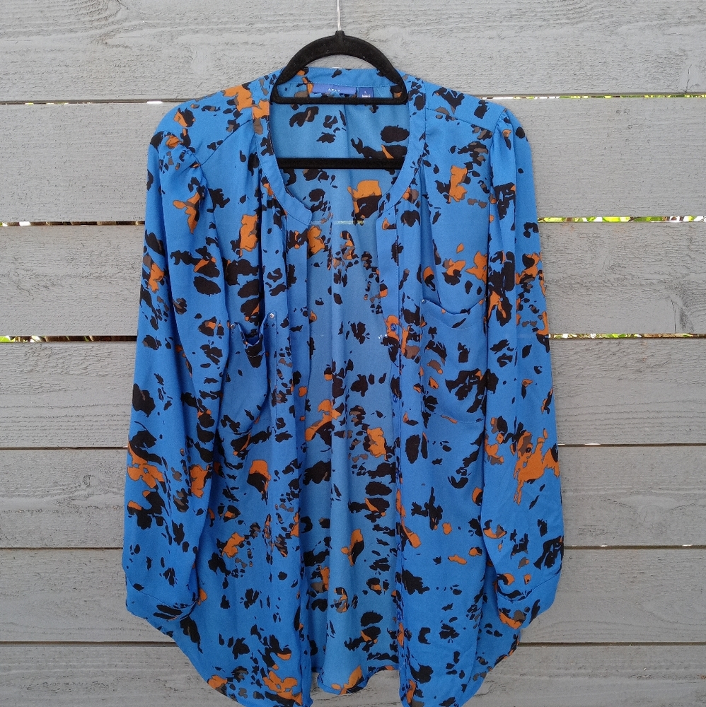 Long sleeve button up blouse from Apt 9